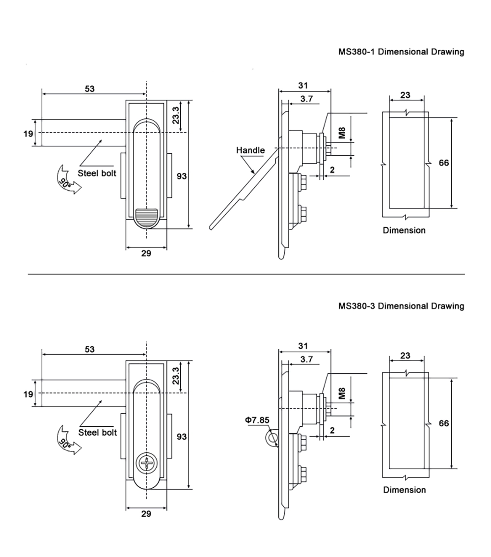 Cabinet Door Flat Snap Lock