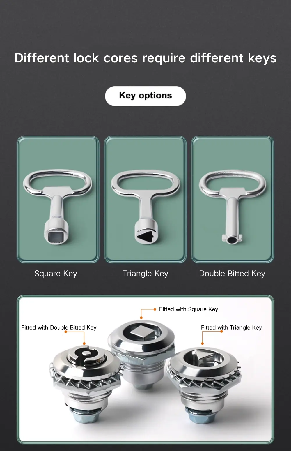 Aluminum Double Bit Key